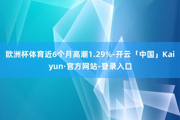 欧洲杯体育近6个月高潮1.29%-开云「中国」Kaiyun·官方网站-登录入口
