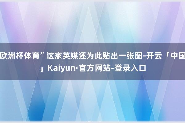 欧洲杯体育”这家英媒还为此贴出一张图-开云「中国」Kaiyun·官方网站-登录入口